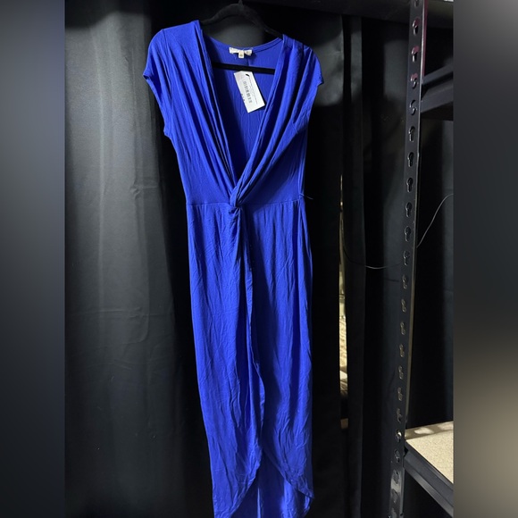 Chic Royal Blue Maxi Dress - Picture 1 of 6